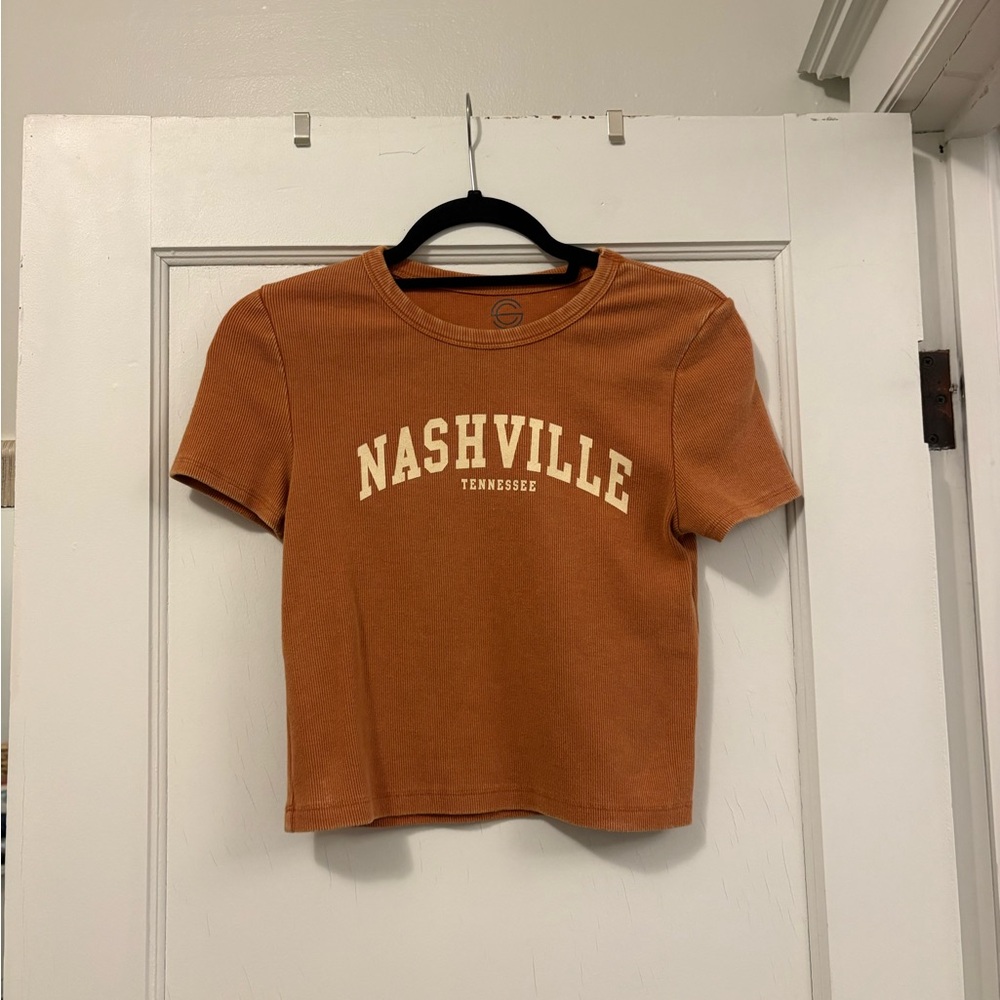 Nashville Cropped Graphic Tee